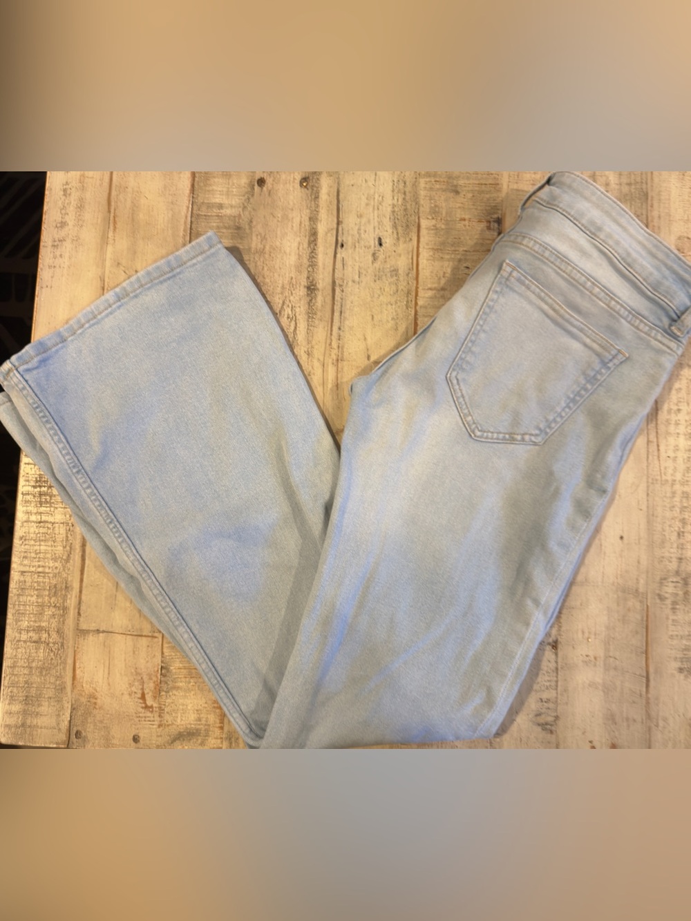 Divided Light Blue Denim Flare Jeans